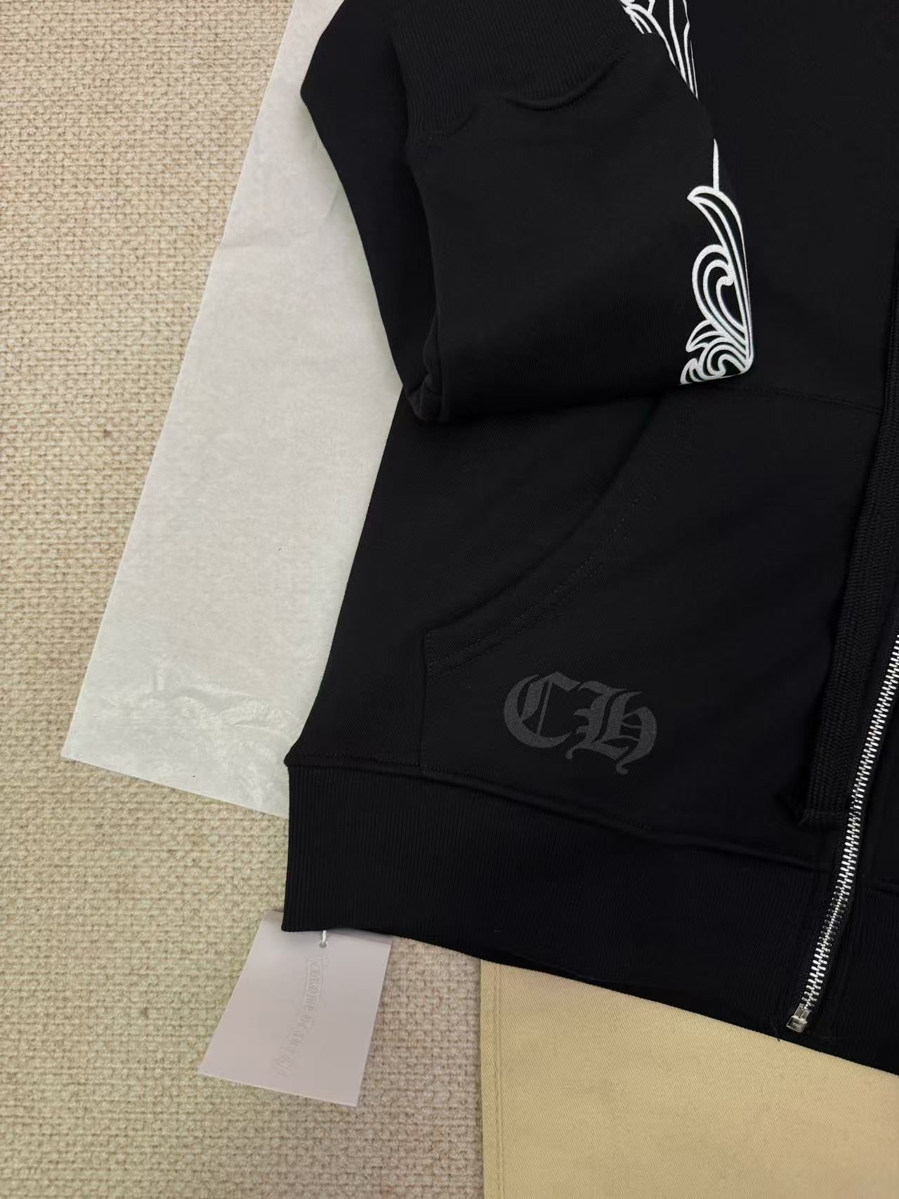 Chrome Heart Filigree Zip Hoodie