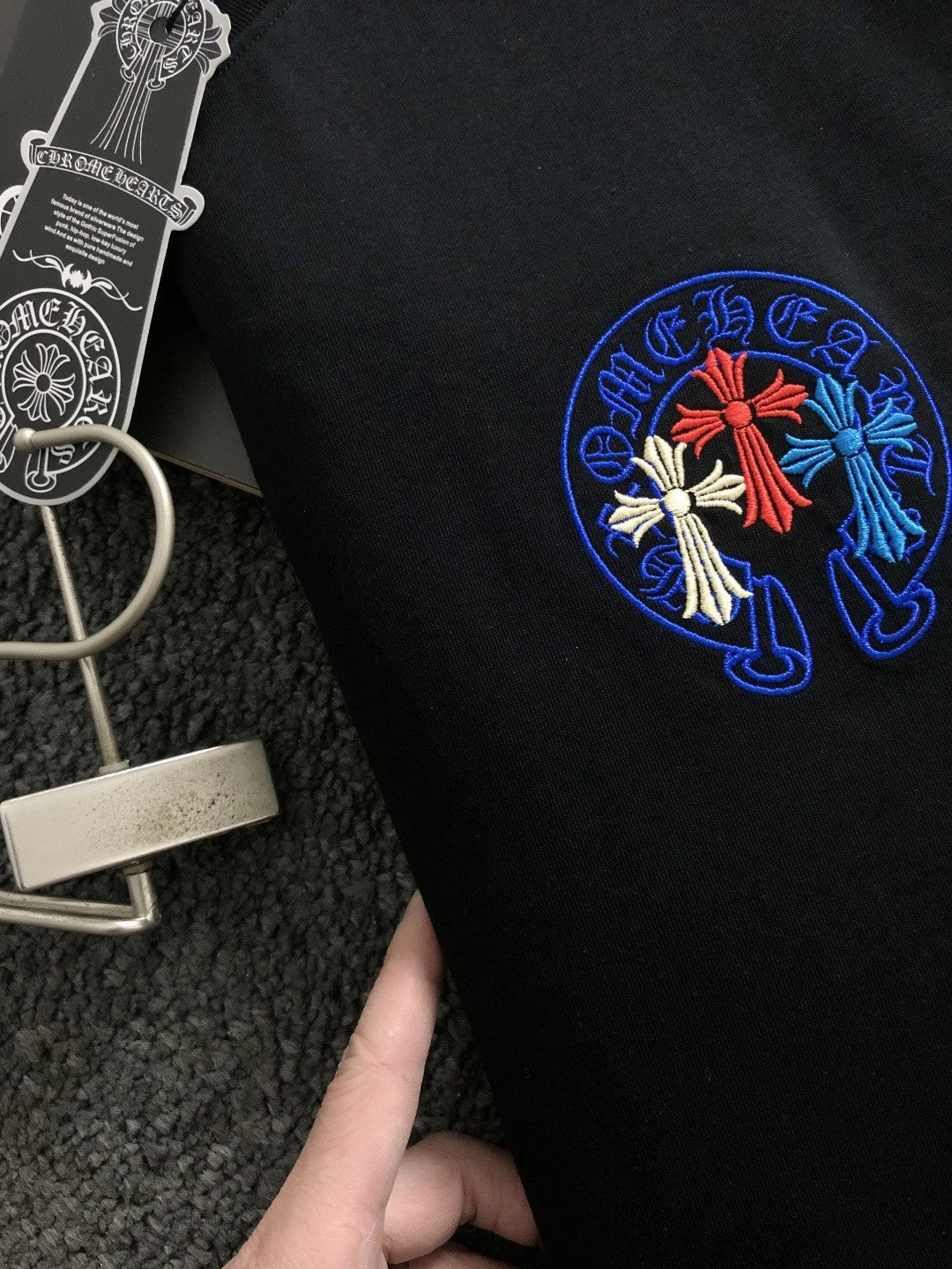 Chrome Heart Tri-Color Cross Horseshoe Tee