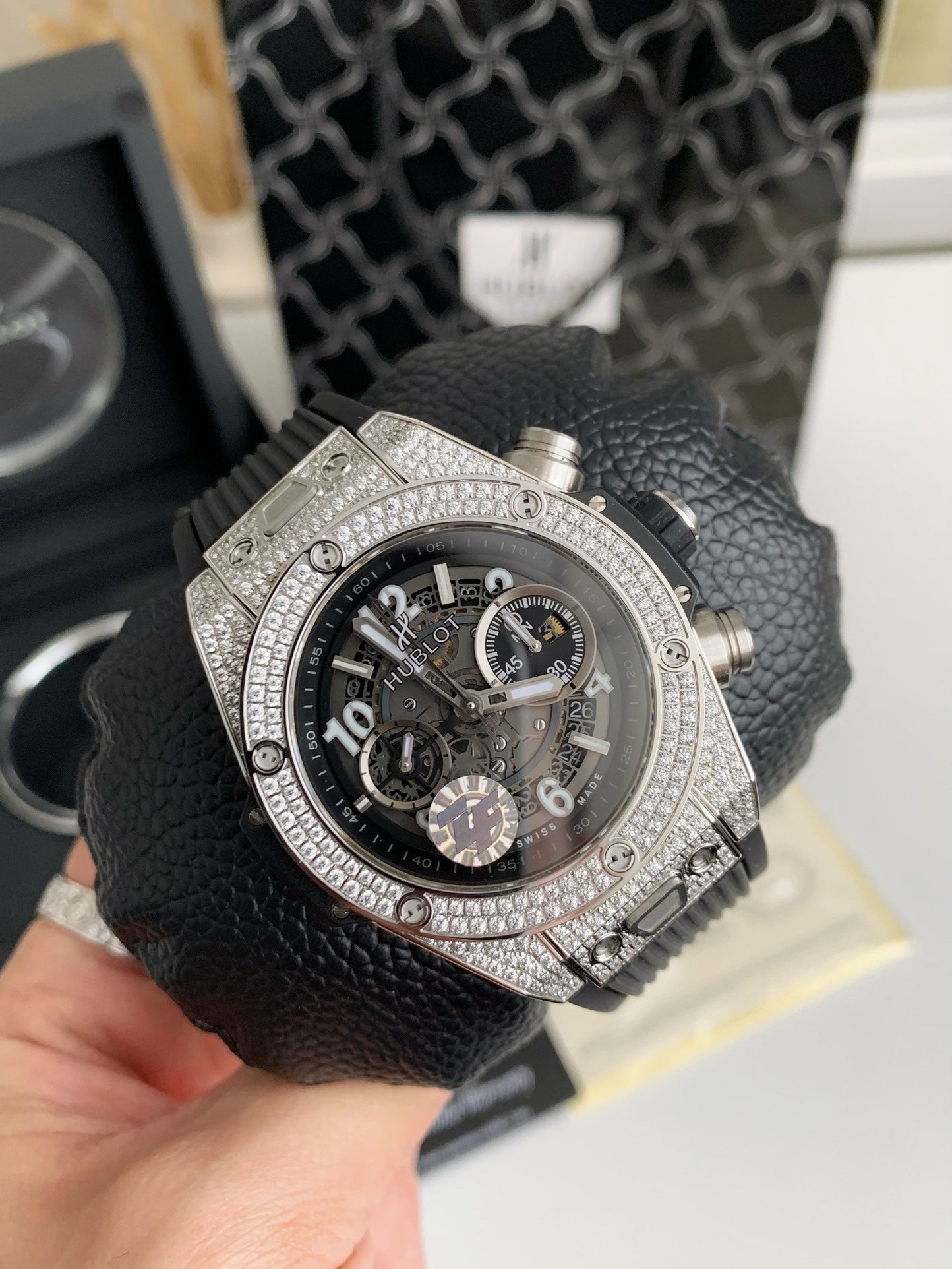 Hublot Big Bang Unico Titanium Pave