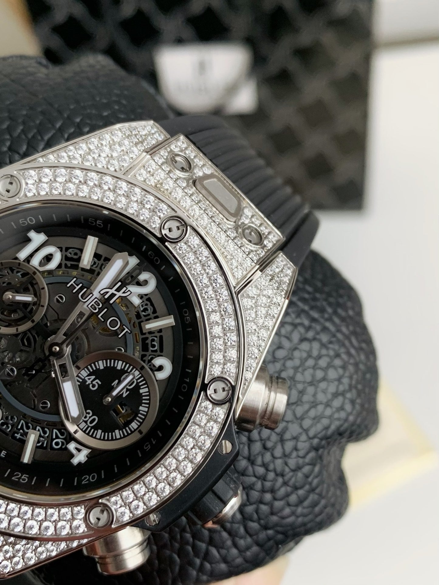 Hublot Big Bang Unico Titanium Pave