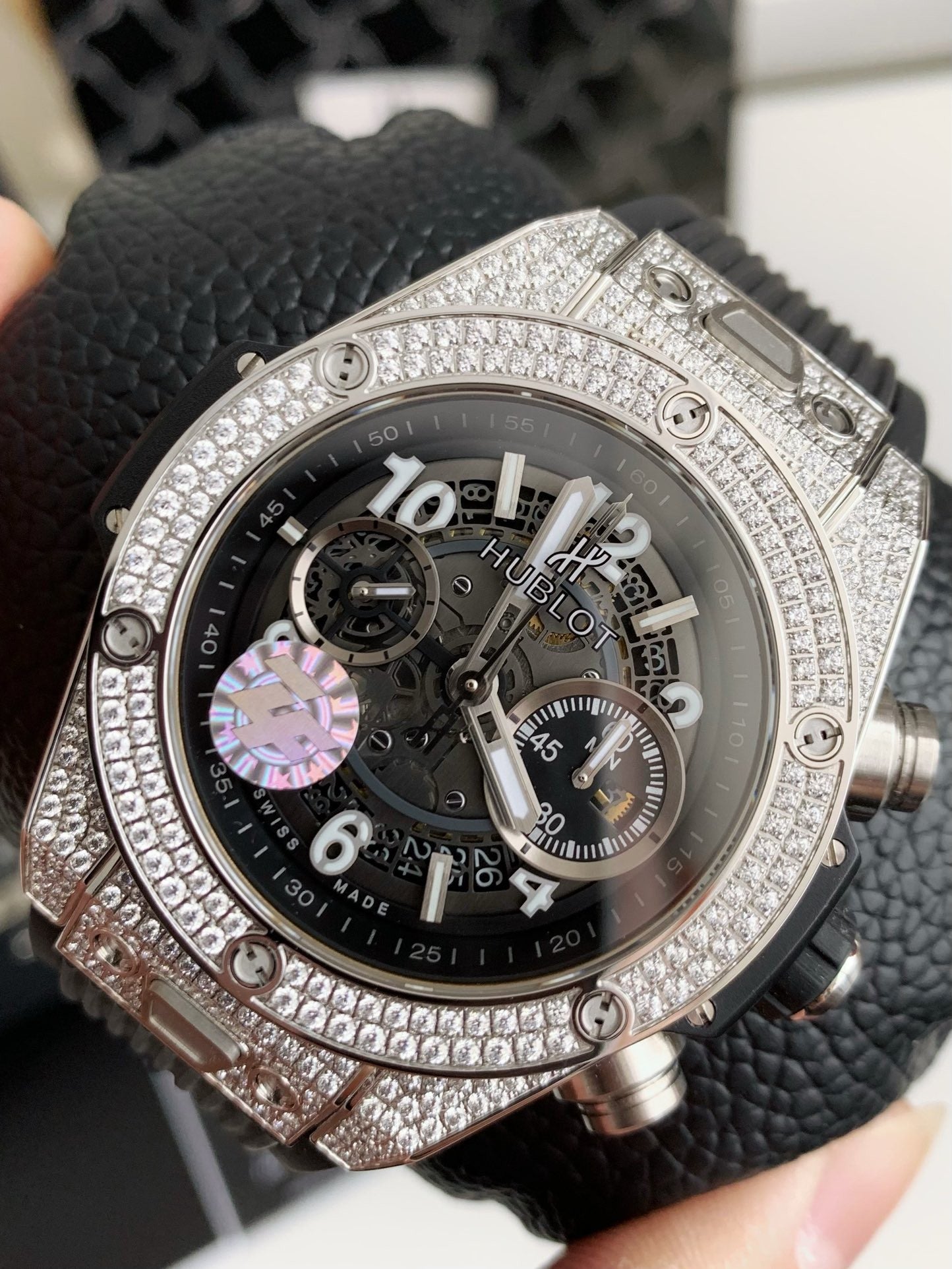Hublot Big Bang Unico Titanium Pave