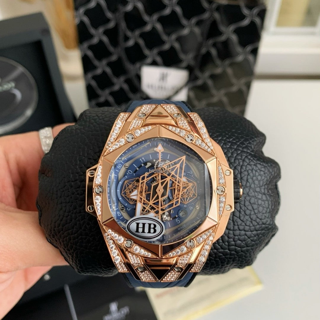 Hublot Big Bang — Rose Gold Diamond Blue