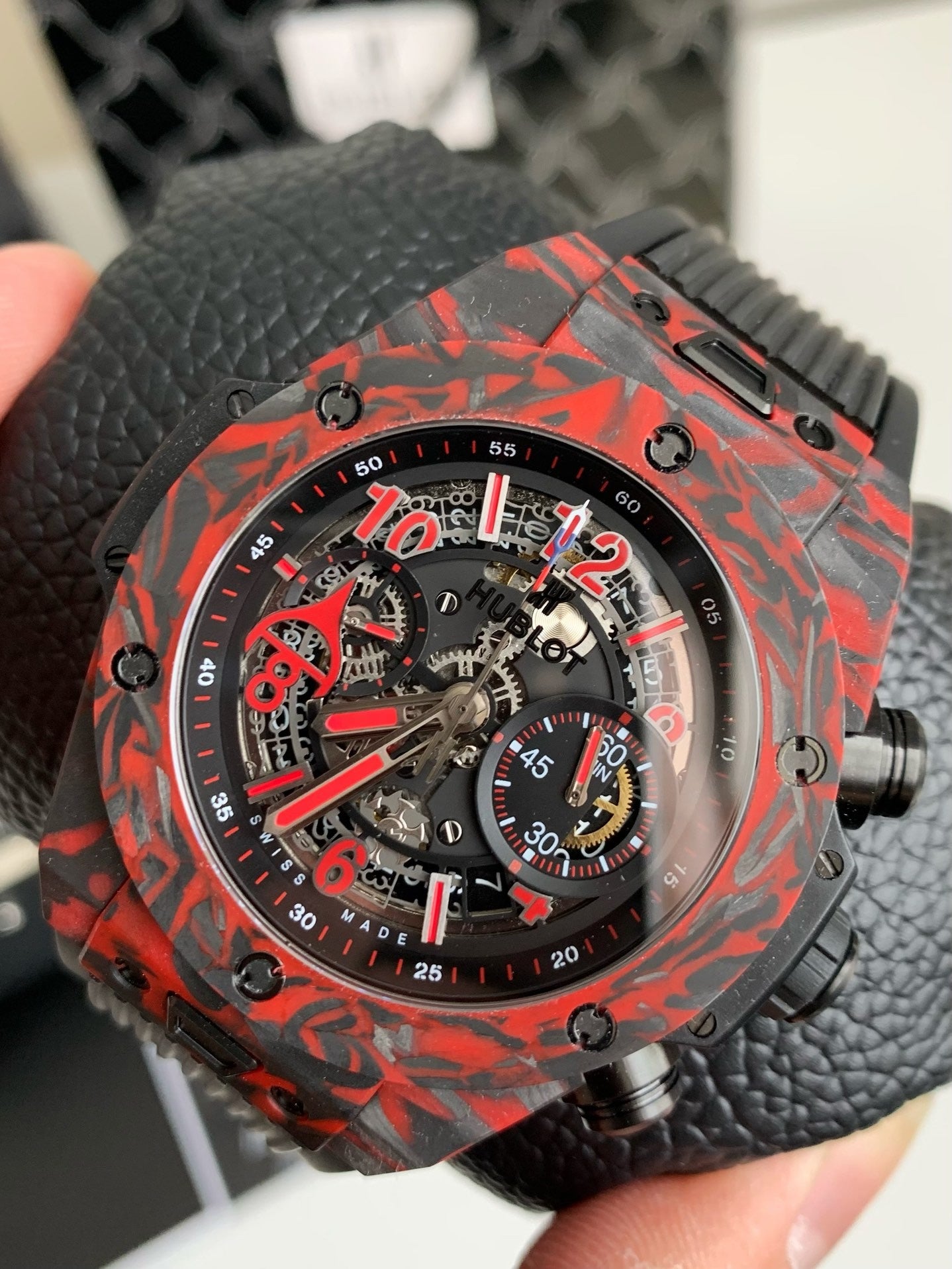 Hublot Big Bang Unico Carbon Alex Ovechkin Red Watch