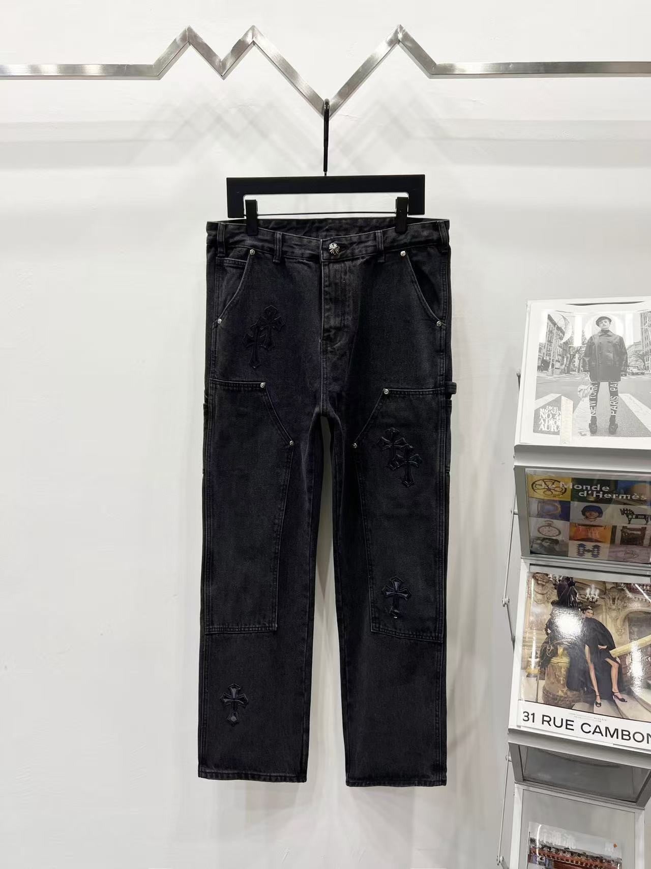 Chrome Heart Cross Carpenter Pants