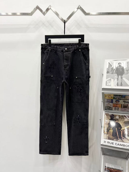 Chrome Heart Cross Carpenter Pants