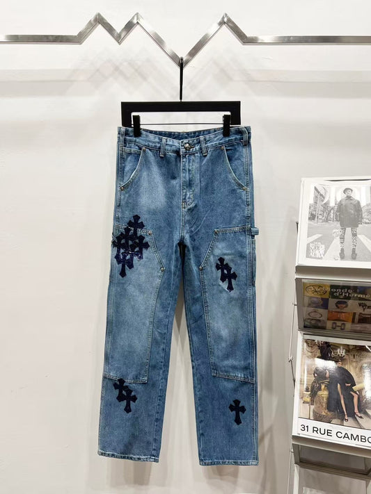 Chrome Heart Cross Carpenter Pants