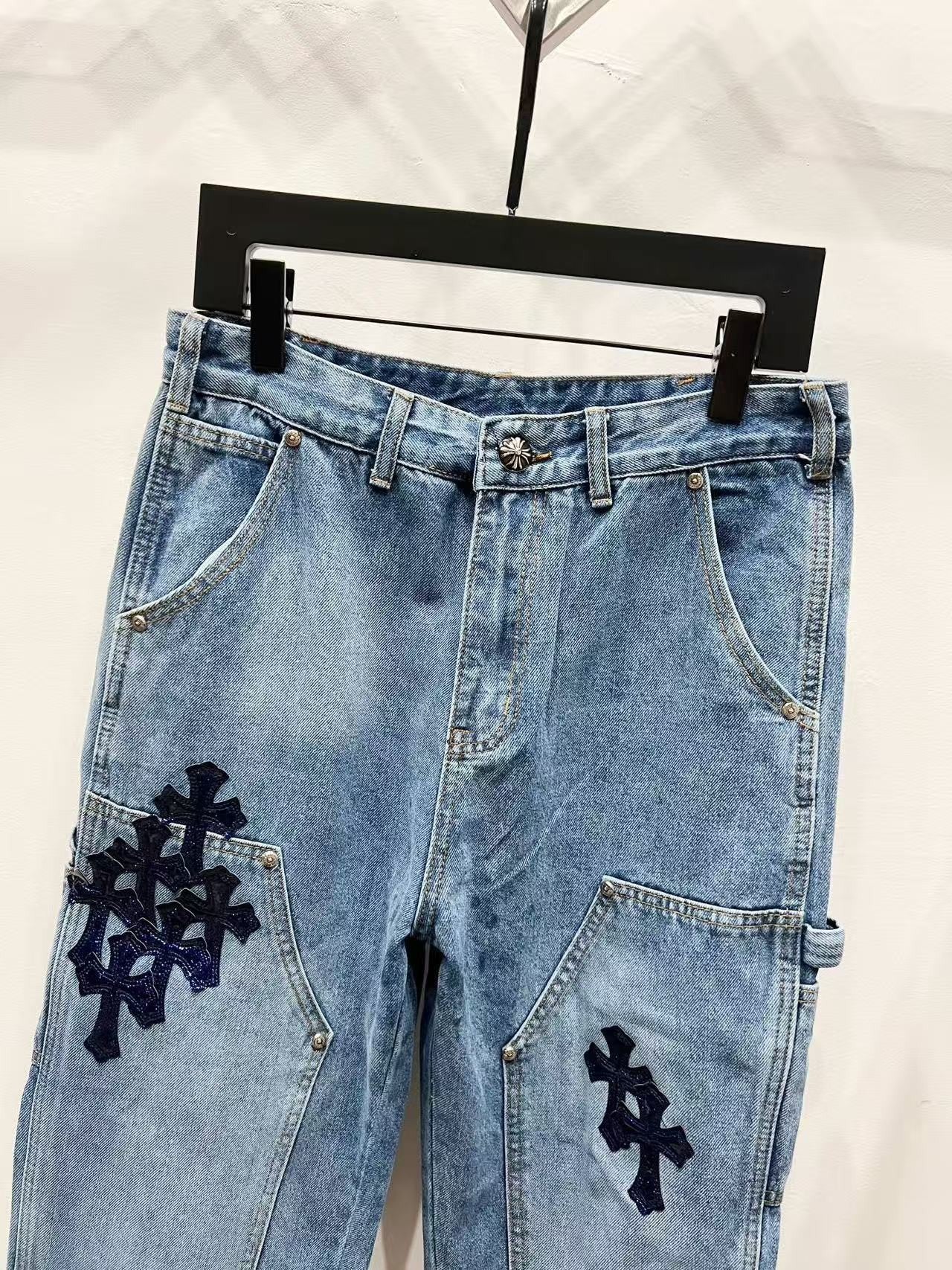 Chrome Heart Cross Carpenter Pants