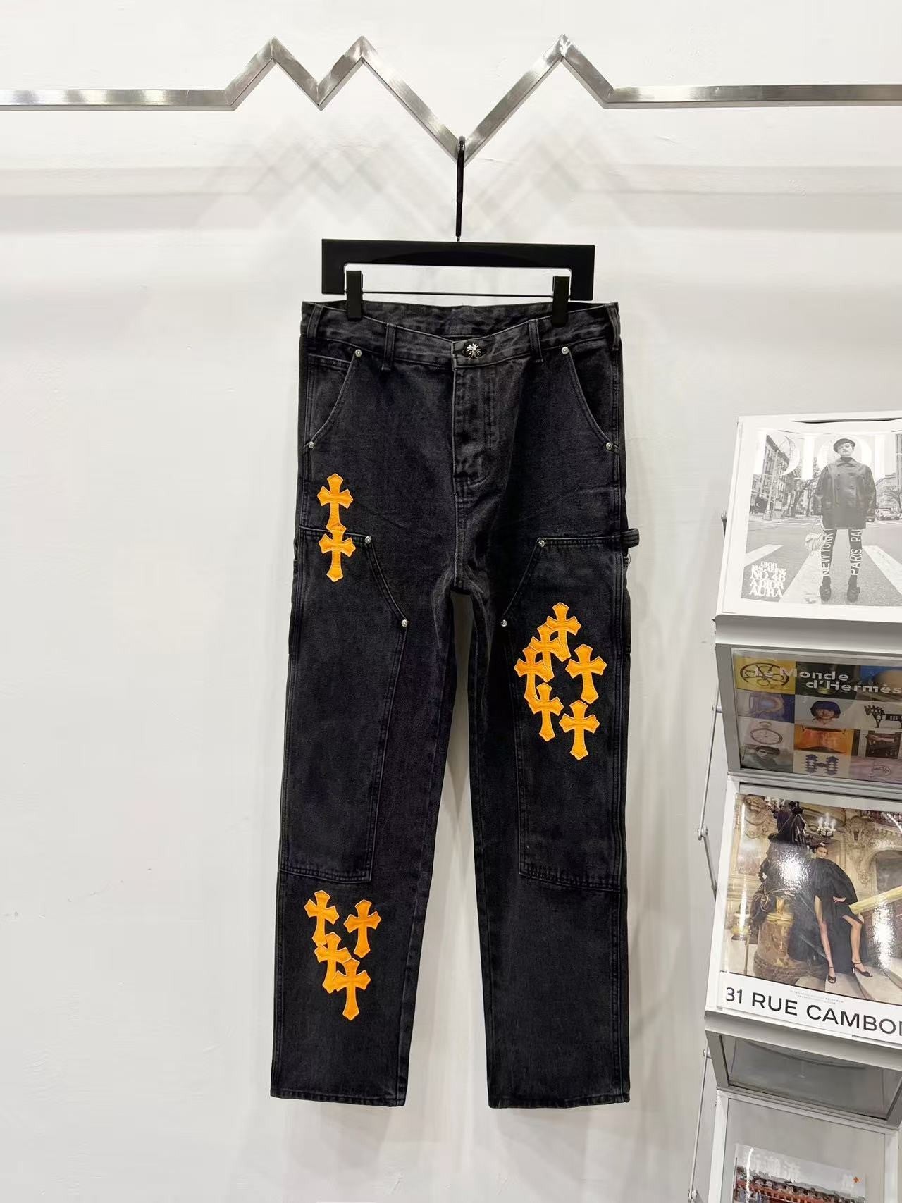 Chrome Heart Cross Carpenter Pants