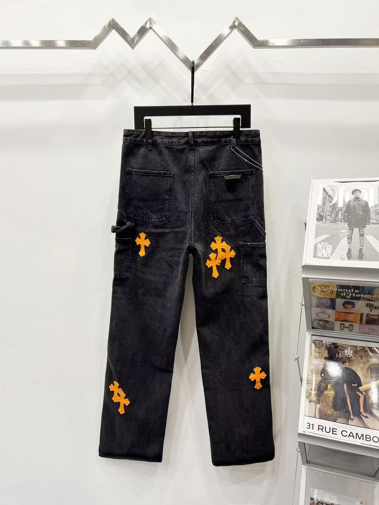 Chrome Heart Cross Carpenter Pants