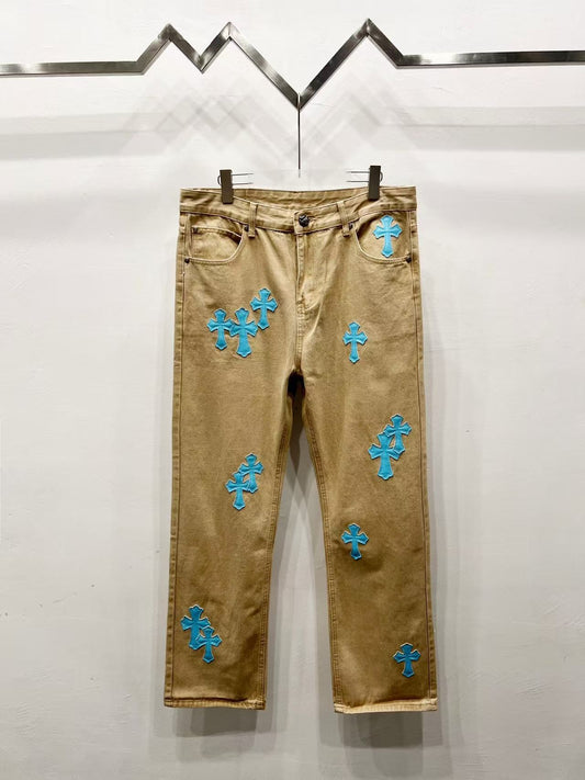 Chrome Heart Cross Jeans