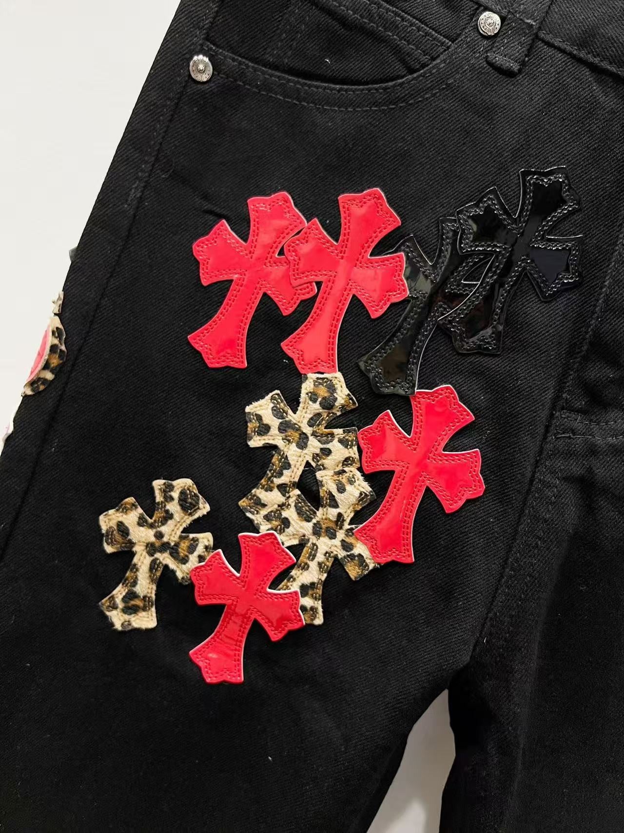 Chrome Heart St. Barth Cross Jeans