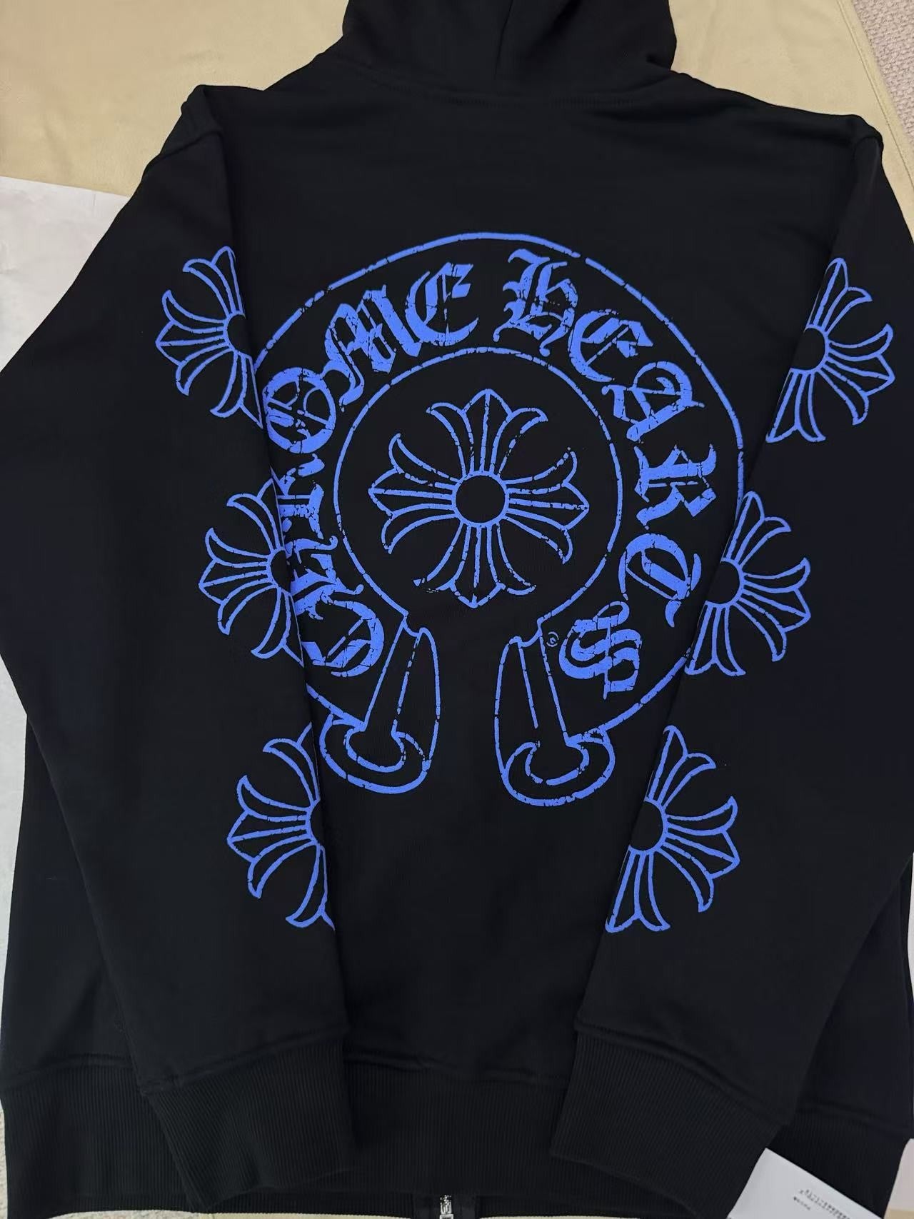 Chrome Heart Horseshoe Circle Zip Hoodie