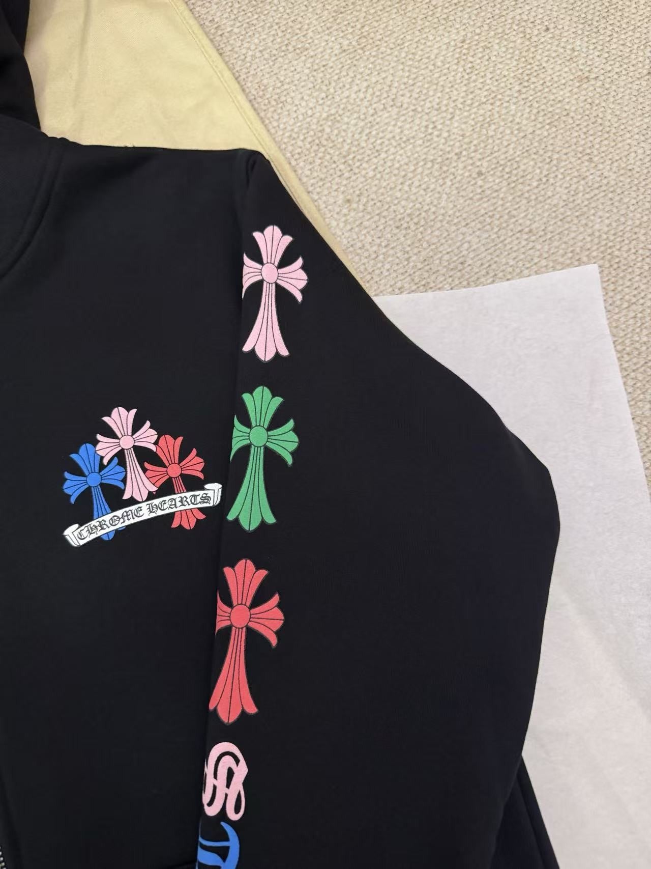 Chrome Heart Rainbow Cross Zip hoddie