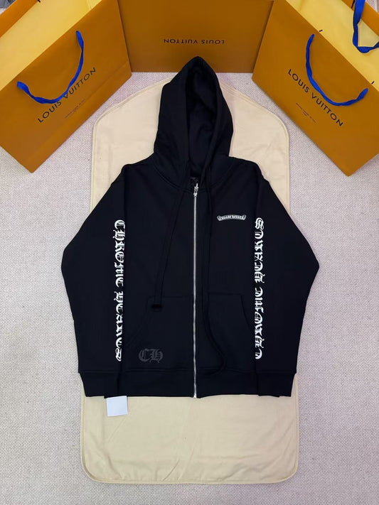 Chrome Heart Fleur Zip Hoodie