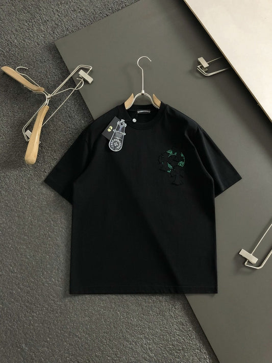 Chrome Heart Green Banner Cross Tee