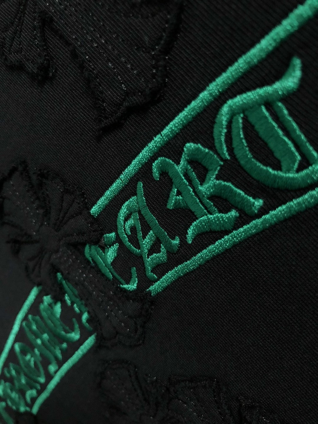 Chrome Heart Green Banner Cross Tee