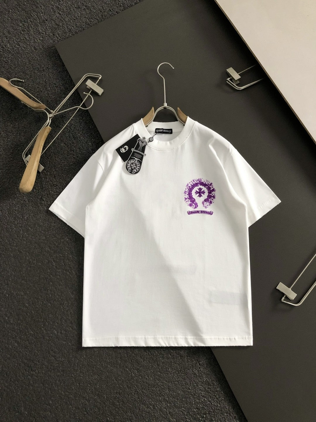 Chrome Heart Purple Horseshoe Tee