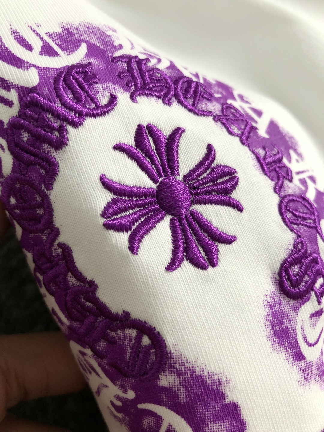 Chrome Heart Purple Horseshoe Tee