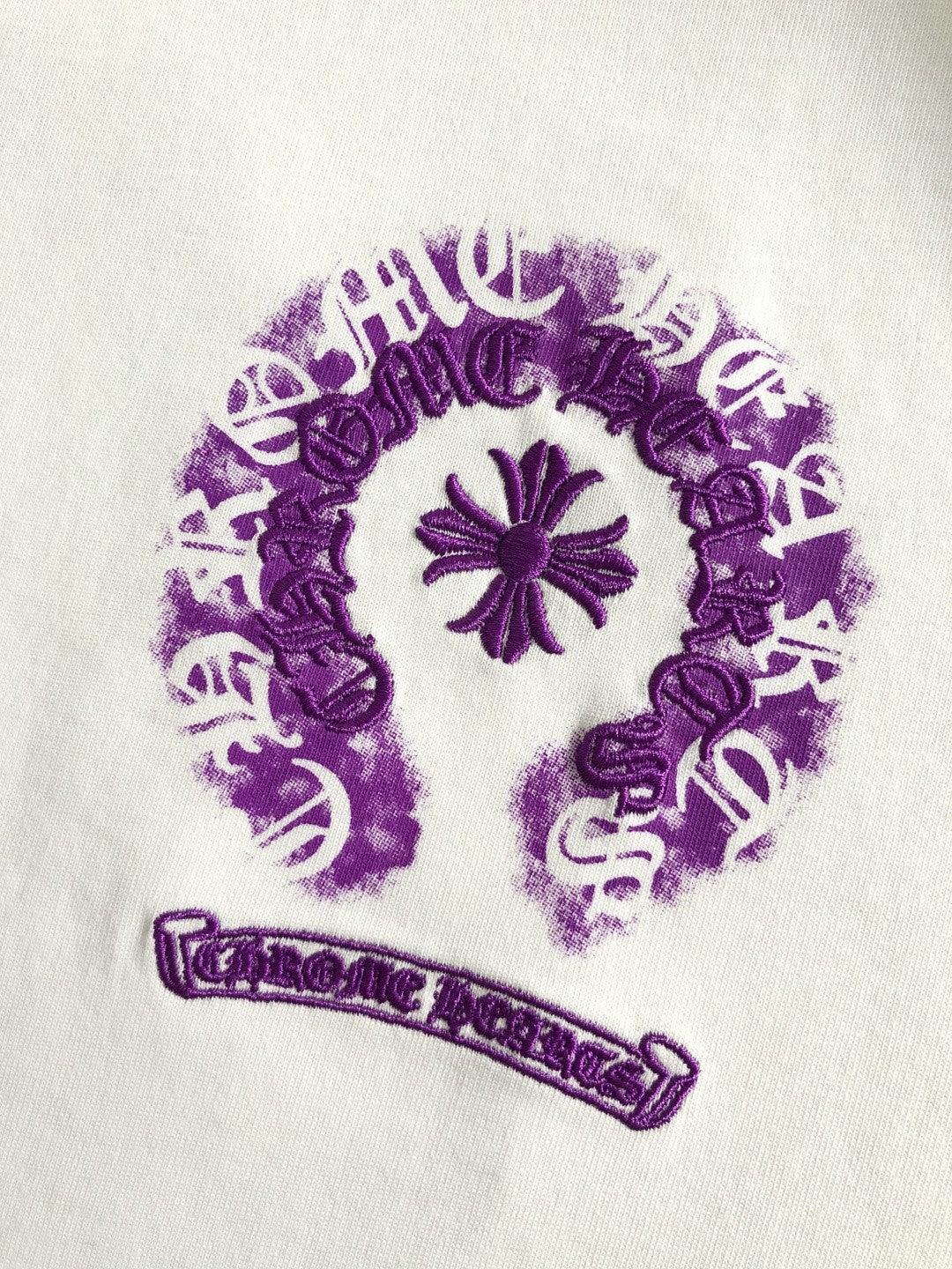 Chrome Heart Purple Horseshoe Tee