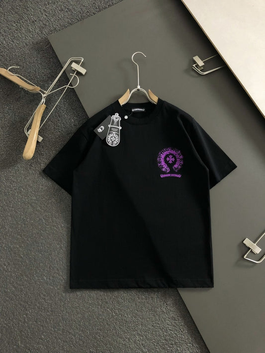 Chrome Heart Purple Horseshoe Tee