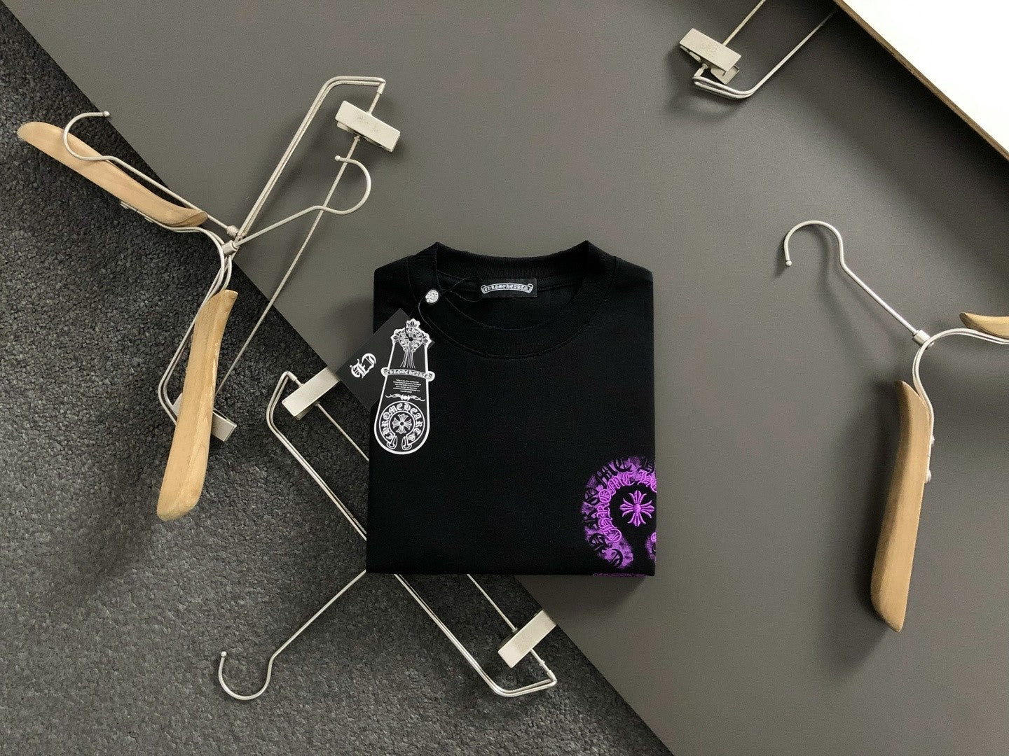 Chrome Heart Purple Horseshoe Tee