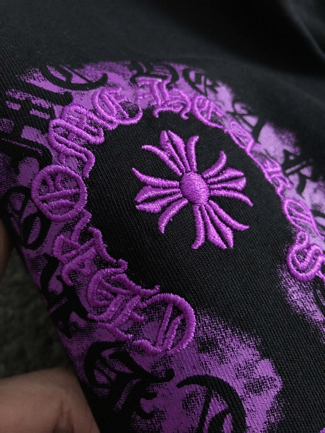 Chrome Heart Purple Horseshoe Tee
