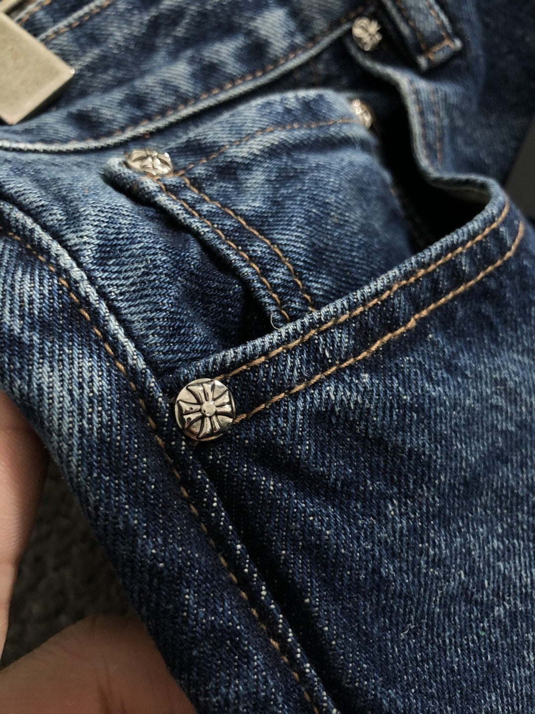 Chrome Heart Cross Jeans