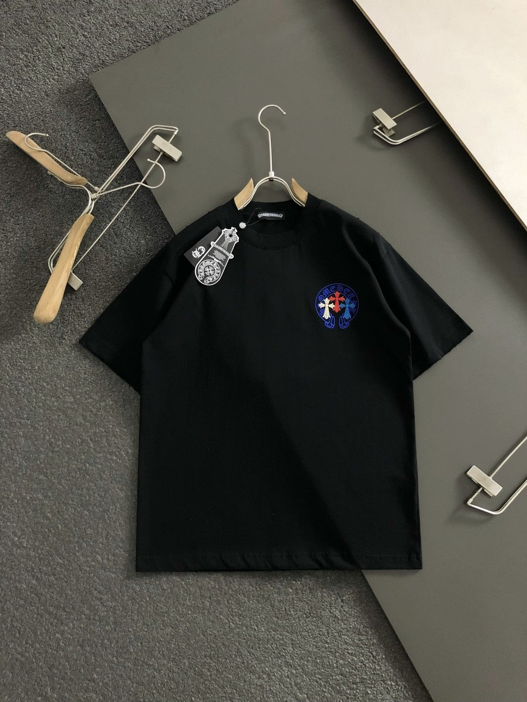 Chrome Heart Tri-Color Cross Horseshoe Tee