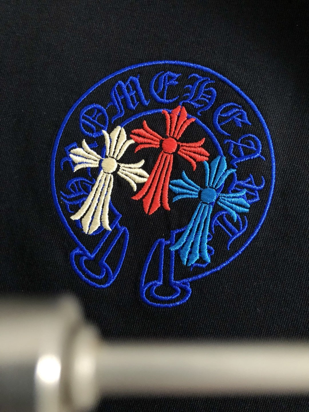 Chrome Heart Tri-Color Cross Horseshoe Tee