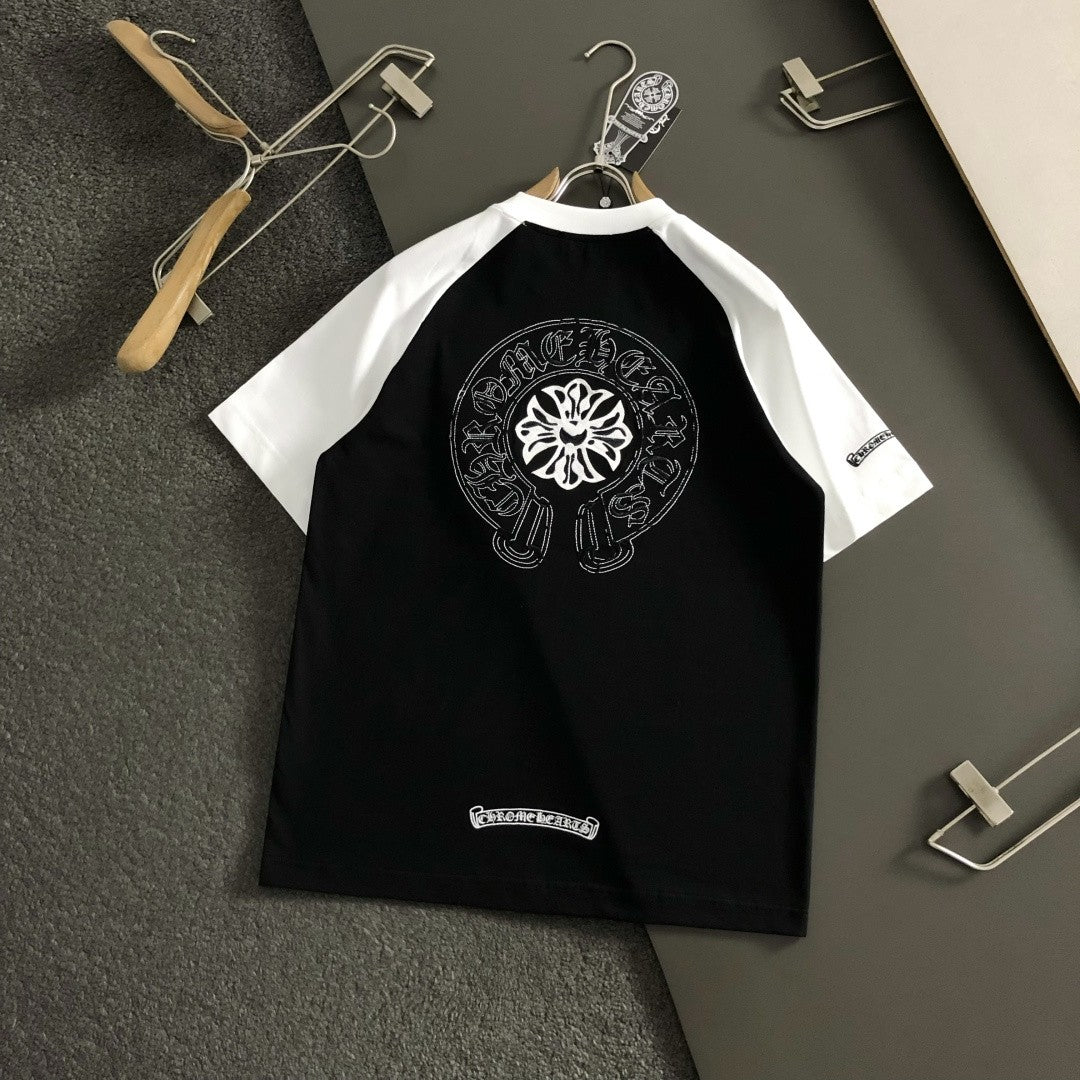 Chrome Heart Raglan Horseshoe Tee